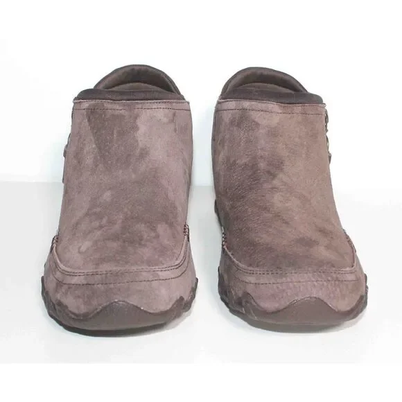 Skechers Bikers Zappiest Chocolate Brown Side Zip Ankle Boot Womens Sz 11 - Picture 3 of 7